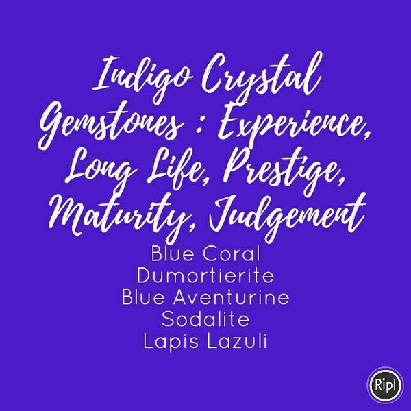 Indigo Blue Crystal Gemstone