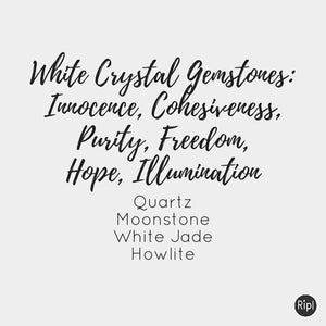 White Crystal Gemstones