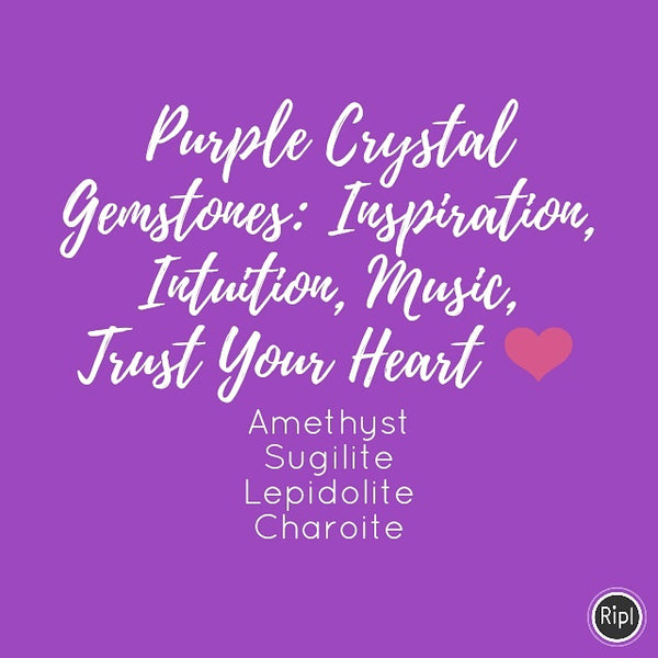 Purple Crystal Gemstones