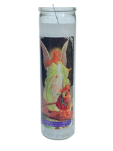 Ángel De La Guarda/Guardian Angel 8 Inch Unscented Prayer Candle Spell Candle Ritual Candle Devotion For Protection, Guidance & Support.