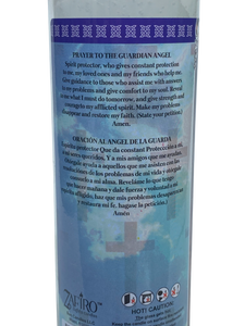Ángel De La Guarda/Guardian Angel 8 Inch Unscented Prayer Candle Spell Candle Ritual Candle Devotion For Protection, Guidance & Support.