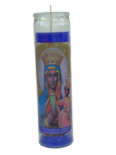 Santa Bárbara Africana (blue) 8 Inch Unscented Prayer Candle Spell Candle Ritual Candle Devotion Candle.