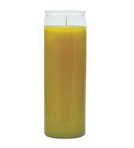 Yellow 8 Inch Unscented Prayer Candle Spell Ritual Candle Devotion Candle: Intellect, Wisdom, Creativity, Inspiration, Joy, Insight.