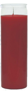 Red 8 Inch Unscented Prayer Candle Red Spell Candle Red Protection Candle Red Ritual Candle Red Devotion Prayer Candle.