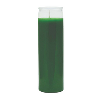 Bundle of 12 Green 8 Inch Unscented Prayer Candle Spell Candle  Ritual Candle  Devotion Prayer Candle Studying Candle.