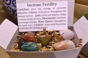 Fertility Gemstone Kit Fertility Crystals Kit Stones to Increase Fertility Healing Crystals Fertility Kit Healing Gemstones Fertility Kit - Healing Atlas