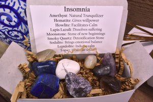 Insomnia Gemstone Kit Insomnia Crystals Kit Stones for Insomnia Crystals Kit Healing Insomnia Gemstone Set Insomnia Healing Crystals Kit - Healing Atlas