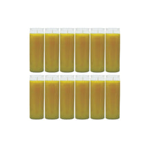 Bundle of 12 Yellow 8 Inch Unscented Prayer Candle Spell Candle  Ritual Candle  Devotion Prayer Candle Studying Candle